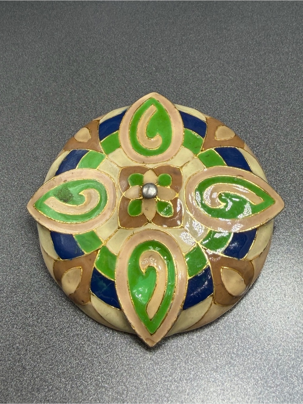Vintage Enamel Brooch #328ub